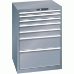 ARMOIRES À TIROIRS GRIS 717X725X1000 AVEC 7 TIROIRS 75KG - LISTA