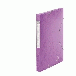 CHEMISE BOX CARTE CARTOBOX EXACOMPTA 24 X 32 CM DOS 2,5 CM MAUVE