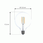 LUUMR SMART LED E27 G125 7W ZIGBEE TUYA PHILIPS HUE SET DE 3 PIÈCES