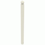 POTELET BOOPI TÊTE BOULE MÉTAL HTR 1 M Ø 76 MM - BLANC 9010 - BUTON DESIGN