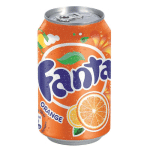 SODA FANTA ORANGE, EN CANETTE, LOT DE 24 X 33 CL