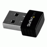 STARTECH.COM ADAPTATEUR USB WIFI - AC600 - ADAPTATEUR RÉSEAU SANS FIL NANO BI-BANDE 802.11AC 1T1R - 2,4 GHZ / 5 GHZ (USB433ACD1X1) - ADAPTATEUR RÉSEAU - USB 2.0