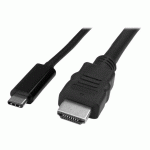 STARTECH.COM USB C VERS HDMI - CÂBLE ADAPTATEUR USB TYPE C VERS HDMI DE 1 M - COMPATBILE THUNDERBOLT 3 - CONVERTISSEUR USB C - 4K 30 HZ - ADAPTATEUR VIDÉO EXTERNE