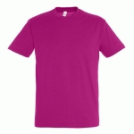 TEE-SHIRT PERSONNALISABLE ACTIVE 190G ADULTE ROSE FUSHIA
