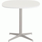 TABLE BASSE TAMARIS 80X80 PL.BLANC/BLANC PIET.SABLE/TRANSP. - CLEN