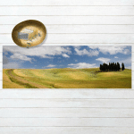 TAPIS EN VINYLE - CYPRESSES IN TUSCANY - PANORAMA PAYSAGE DIMENSION HXL: 90CM X 270CM
