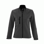 VESTE SOFTSHELL ANTHRACITE MODÈLE FÉMININ CLASSIC EXPERT