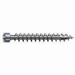 VIS À BOIS - TÊTE CYLINDRIQUE - TORX - FILETAGE TOTAL - 8X180 MM - WIROX - PAR 50 SPAX