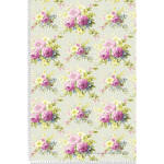 A.S.CREATIONS - PAPIER PEINT FLEURS VINTAGE - 53 CM X 10,05 M DE A.S. CRÉATION - ROSE, VERT ET JAUNE