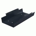 GOULOTTE PASSE-CÂBLES HORIZONTALE UNIVERSELLE POUR PÔLE DE BUREAUX L 60 X P 23 X H 10 CM ANTHRACITE