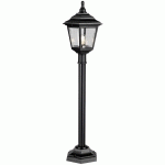 LAMPE D'EXTÉRIEUR CANDÉLABRE LAMPADAIRE LAMPE DE JARDIN H 116 CM LANTERNE NOIRE