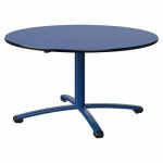 TABLE MALIBU Ø 120 T4 PC STRA BLEU U525/NOIR BLEU 5005