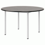TABLE MALIBU Ø 120 T5 4P STRA BÉTON F186/NOIR BLC 9016