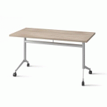 TABLE RABATTABLE POLLY L.140 X P.70 CM PLATEAU ORME - ALUMINIUM