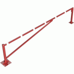BARRIÈRE À BÉTONNER AVEC SERRURE PROFILÉE À PISTONS-4500 MM - SCHAKE
