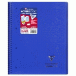 CAHIER RELIURE INTÉGRALE KOVERBOOK ENVELOPPANTE A4+ 22,5X29,7CM 160 PAGES GRANDS CARREAUX DÉTACHABLES PERFORÉ 4 TROUS COUVERTURE POLYPROPYLÈNE COULEUR ALÉATOIRE - ASSORTIS - LOT DE 5