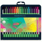 FEUTRE SCHNEIDER FINELINER LINE-UP TRAIT 0,4MM           ERGONOMIQUE CAP-OFF NE SECHE  PAS ETUI CHEVALET 16 COLORIS