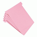 FICHES T INDICE 3 / 92 MM - ROSE - LOT DE 100