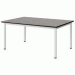 TABLE MALIBU 120X80 T2 4P STRA BÉTON F186/NOIR BLC 9016