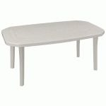 TABLE MIAMI 100 X 165 CM - BLANC - GROSFILLEX