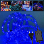 SWANEW - TUBE LUMINEUX LED CHAÎNE DE LUMIÈRE EXTÉRIEURE MARIAGE ÉLECTRIQUE IP44 JARDIN 30M BLEU - BLEU