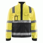 VESTE HAUTE VISIBILITÉ JAUNE FLUORESCENT/NOIR TAILLE XXL - BLAKLADER