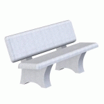 BANC AUGUSTA BÉTON BLANC SABLÉ