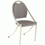 CHAISE 280 ALU ASS/DOS ABAKA CHAMOIS - 4P BEIGE 1013 - MOBIDECOR