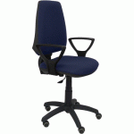 CHAISE ELCHE CP BRAS FIXE ROUE PARQUET - BLEU MARINE