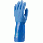 GANTS DE MANUTENTION EUROCHEM 3770 COTON PVC BLEU 35 CM - 9 - COVERGUARD