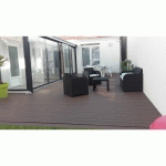 KIT COMPLET 20 M² TERRASSE COMPOSITE GREEN OUTSIDE CHOCOLAT