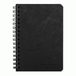 LOT DE 5 - CAHIER RELIURE INTÉGRALE AGE BAG 9X14 100 PAGES 5X5 - NOIR