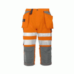 PROJOB 6510 PANTACOURT POLYCOTON - EN ISO 20471 CLASSE 2 ORANGE/GRIS - TAILLE 46