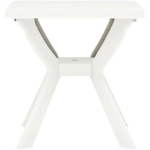 TABLE DE BISTRO BLANC 70X70X72 CM PLASTIQUE