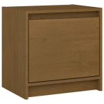 TABLE DE CHEVET MARRON MIEL 40X30,5X40 CM BOIS DE PIN MASSIF