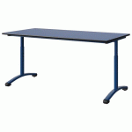 TABLE MALIBU 160X80 T3/T6 DL ST ANTIB BLEU U525/NO BLEU 5005 - MANUTAN EXPERT