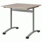 TABLE MALIBU 80X80 T6 DL STRA ABS ACACIA/GRIS 9006 - MANUTAN EXPERT