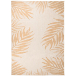 VIDAXL - TAPIS À TISSAGE PLAT D'EXTÉRIEUR 120X170 CM MOTIF DE FEUILLE