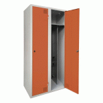 ARMOIRE SÉCHANTE IS 2 COLONNES À CLÉ ORANGE - MANUTAN COLLECTIVITÉS