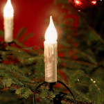 KONSTSMIDE CHRISTMAS GUIRLANDE LUMINEUSE DE 20 FLAMMES EN CIRE BLANCHE 14,8M