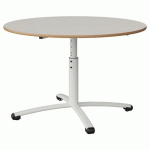 TABLE MALIBU Ø 120 T3/T6 PC ST ALAISÉ BLC SEL W911/BLC 9016