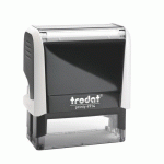 TAMPON TEXTE PERSONNALISABLE PRINTY 4914 TRODAT MONOCHROME 6 LIGNES - BLANC