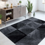 JADOREL - 160X230 - TAPIS SALON SIPUR NOIR 160X230 OEKO TEX® EN POLYPROPYLÈNE DOUX ET SOYEUX - NOIR