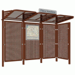 ABRI BUS CONVIVIALE 3 M ACIER BARDAGE DROIT ASPECT CORTEN - PROCITY