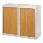 ARMOIRE À RIDEAUX DÉMONTABLES BRUNEAU 100 X 120 CM GRIS-HÊTRE