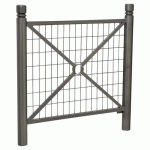 BARRIÈRE PROVINCE GRILLAGÉE 1.07 M CITY - ZINC GRIS PROCITY - PROCITY