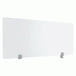 ÉCRAN DE SÉPARATION B-ZEN EN VERRE TREMPÉ L 140 X H 60 CM - AVEC FIXATIONS POUR BUREAU PARTAGÉ