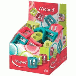 LOT DE 60 - TAILLE-CRAYON DOUBLE VIVO, PLASTIQUE, PRÉSENTOIR DE 30