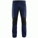 PANTALON DE TRAVAIL SERVICES STRETCH MARINE/NOIR TAILLE 46C - BLAKLADER