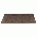 PLATEAUX TABLE 60 X 60 CM STRAT ÉP. 10 MM - EFFET CORTEN - S-CAB
